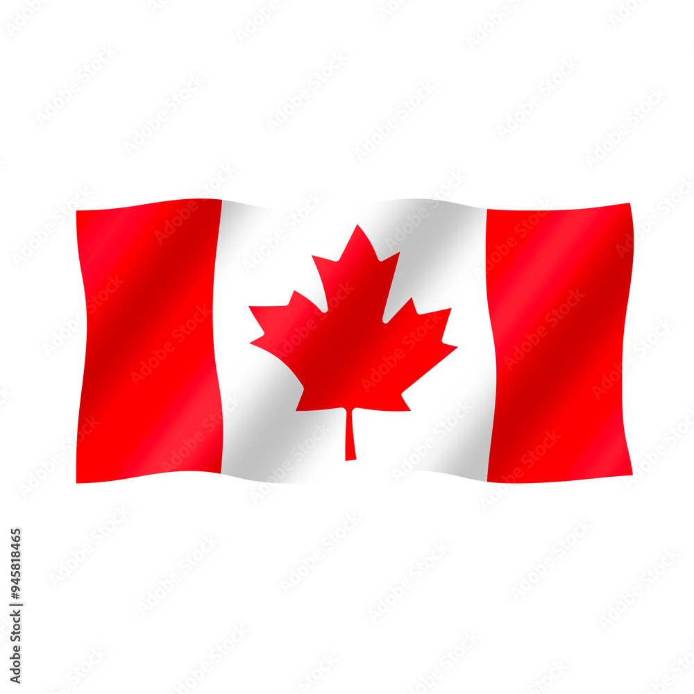 The canadian flag flies beautifully The canadian flag flies beautifully