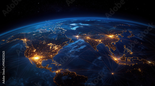 Fototapeta Naklejka Na Ścianę i Meble -  Global Connections.