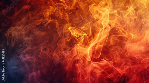 The Abstract Fiery Smoke