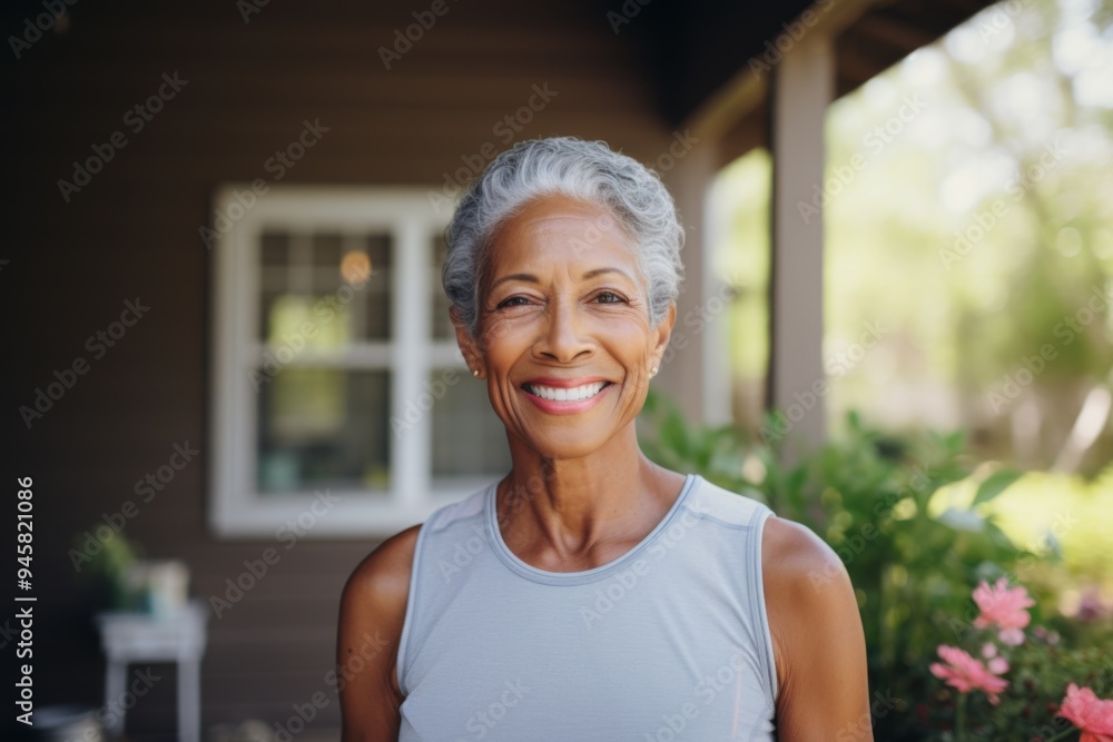 Portrait of a smiling body positive senior woman Portrait of a smiling body positive senior woman