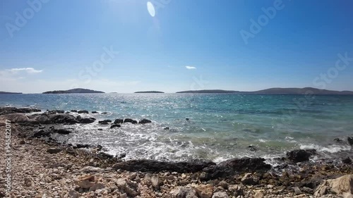 Uninhabited Croatian coast of the Adriatic Sea 