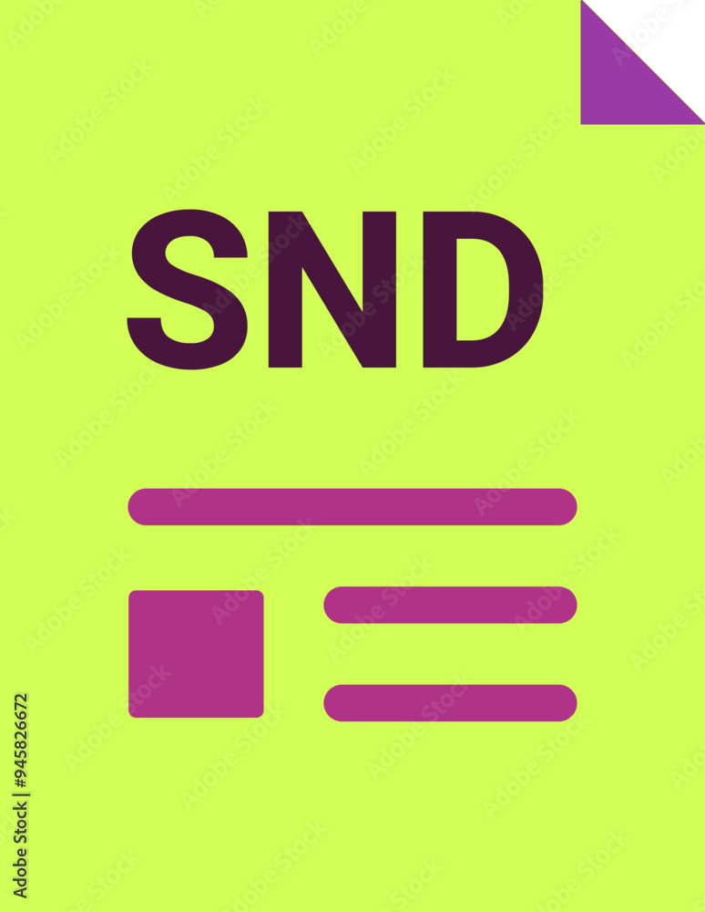 SND with deep and minimal colors and folded icon SND with deep and minimal colors and folded icon
