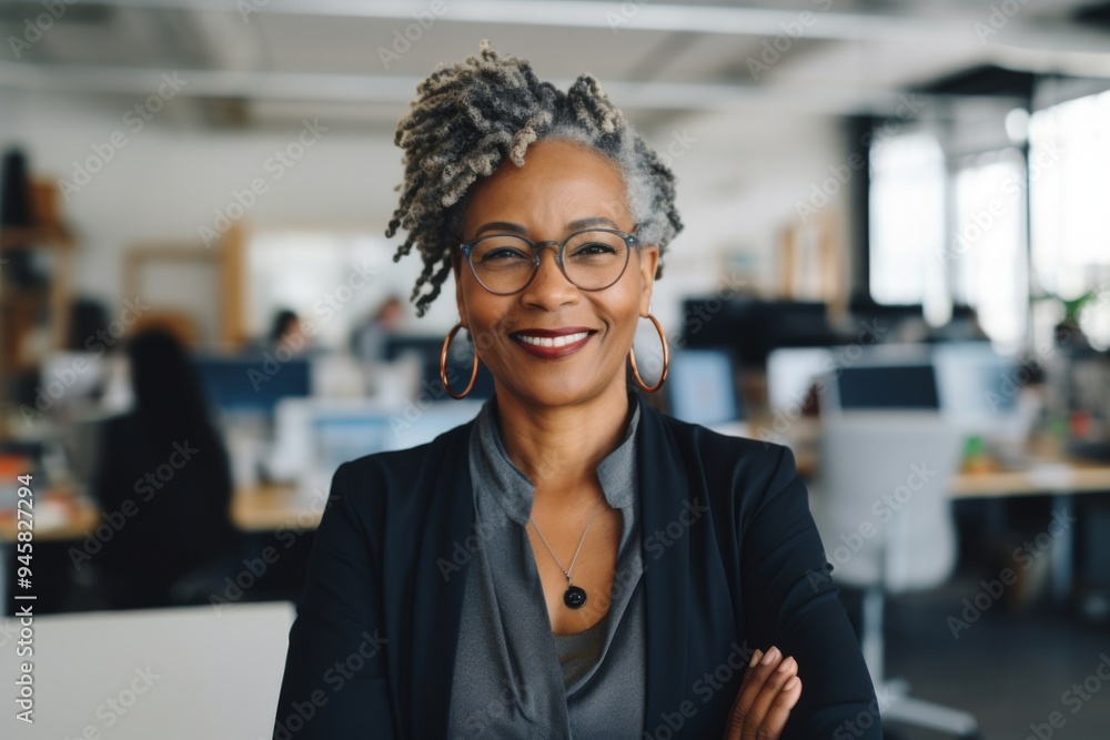 Portrait of a senior black businesswoman in office Portrait of a senior black businesswoman in office