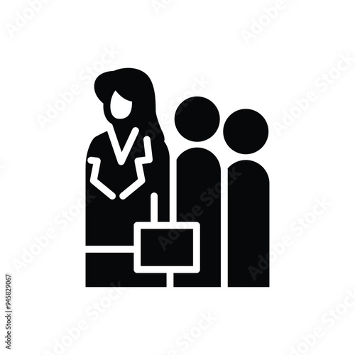 business leadership solid icon vector design good for web or mobile app