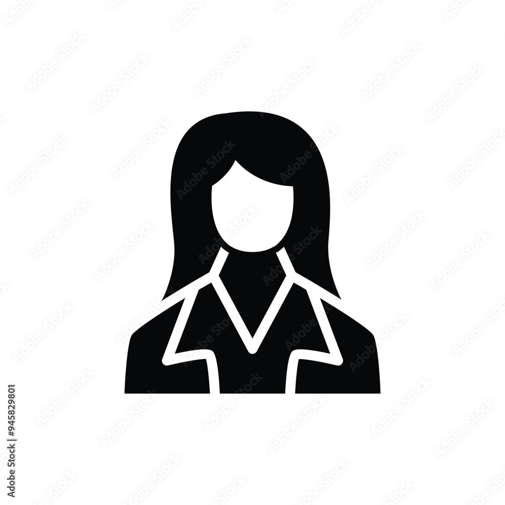 business woman solid icon vector design good for web or mobile app business woman solid icon vector design good for web or mobile app