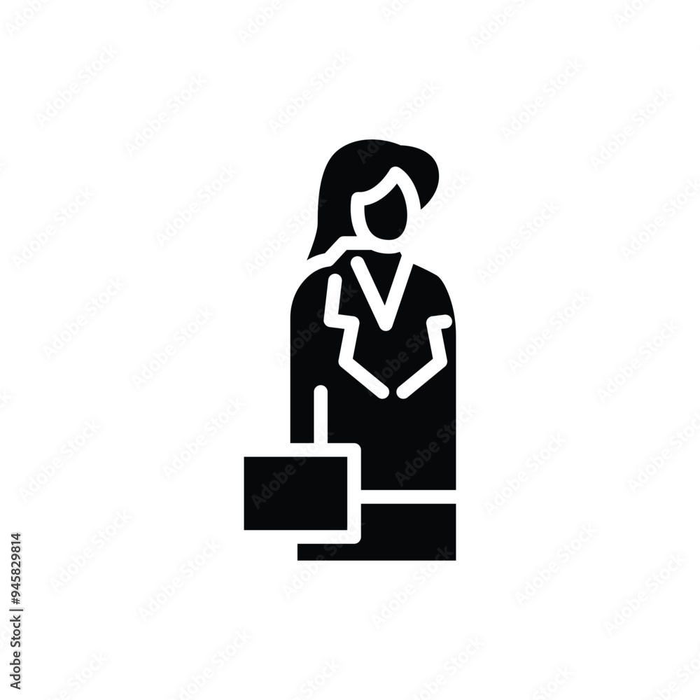 business woman solid icon vector design good for web or mobile app business woman solid icon vector design good for web or mobile app
