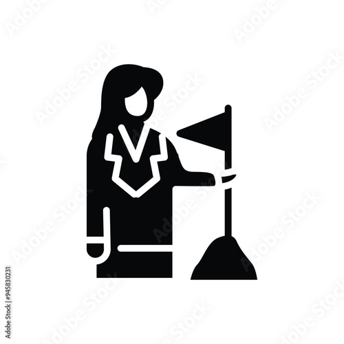 business goal solid icon vector design good for web or mobile app