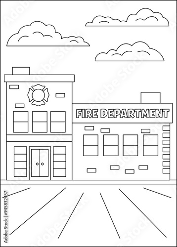 building coloring book page