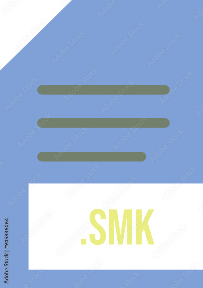 SMK File extension icon minimal colro fill SMK File extension icon minimal colro fill