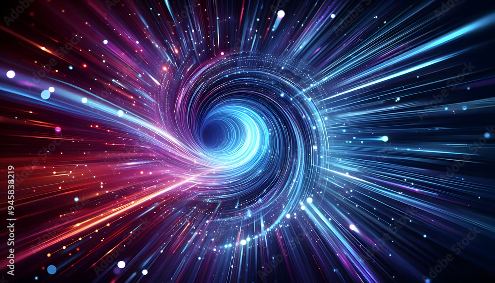 Obraz premium Abstract background with glowing lines