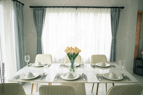 table setting for a dinner