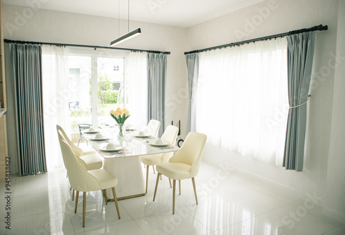 dining room with dining table