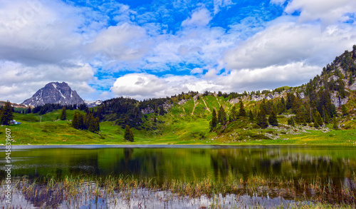 Der Körbersee in Schröcken (Vorarlberg, Österreich)