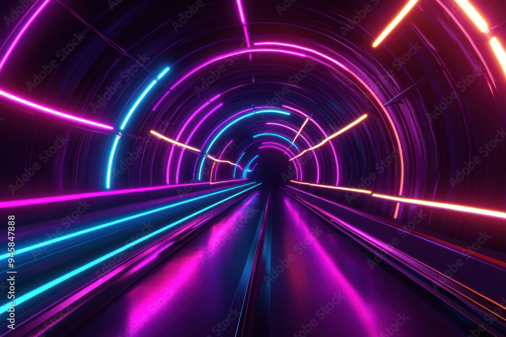Neon Tunnel. Neon Tunnel.