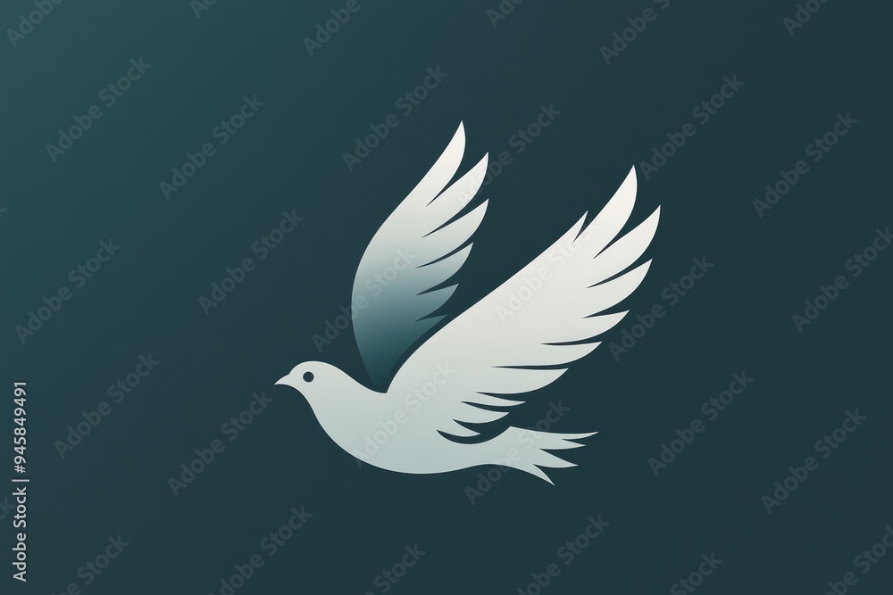 White Dove of Peace in Flight White Dove of Peace in Flight