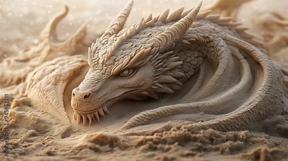 Sand Dragon Sculpture Sand Dragon Sculpture