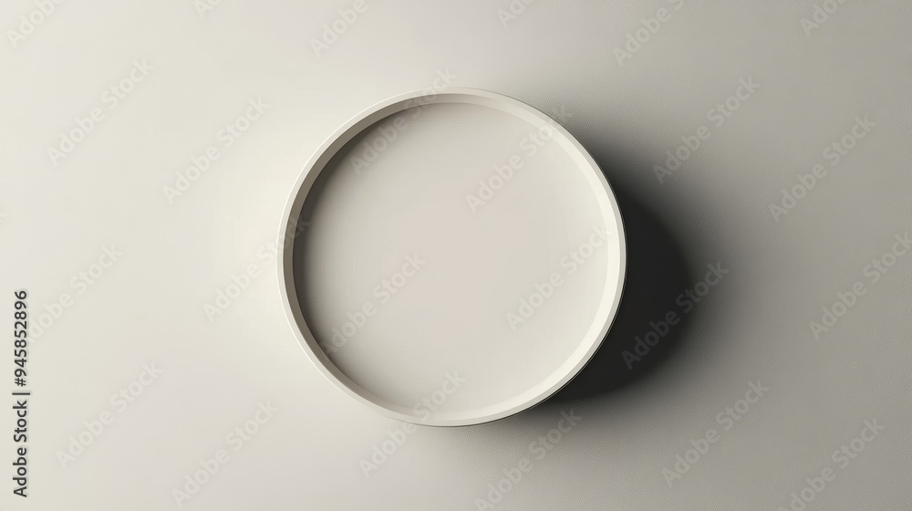 A white plate with a hole in the middle A white plate with a hole in the middle