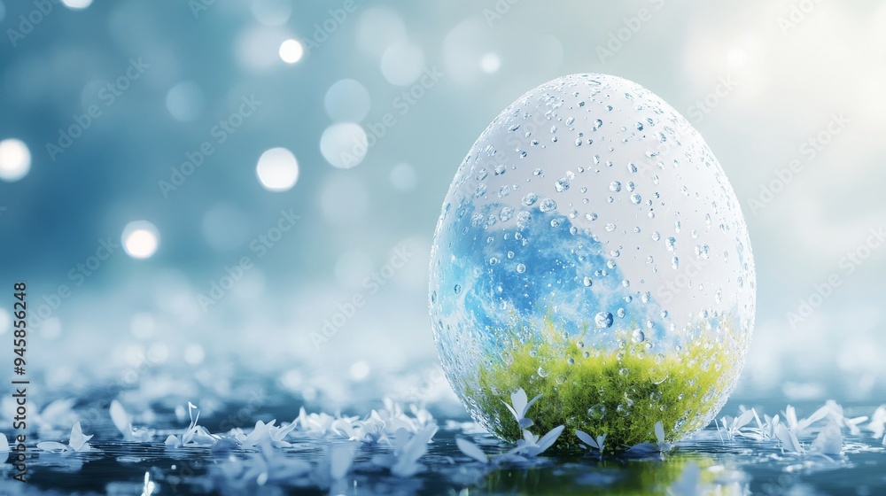 This globe is made of water drops as a symbol of green energy and conservation of the environment This globe is made of water drops as a symbol of green energy and conservation of the environment