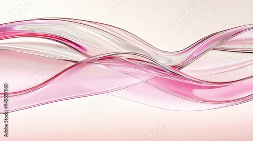  A close-up of a pink wave on a white background, with a lighter pink background