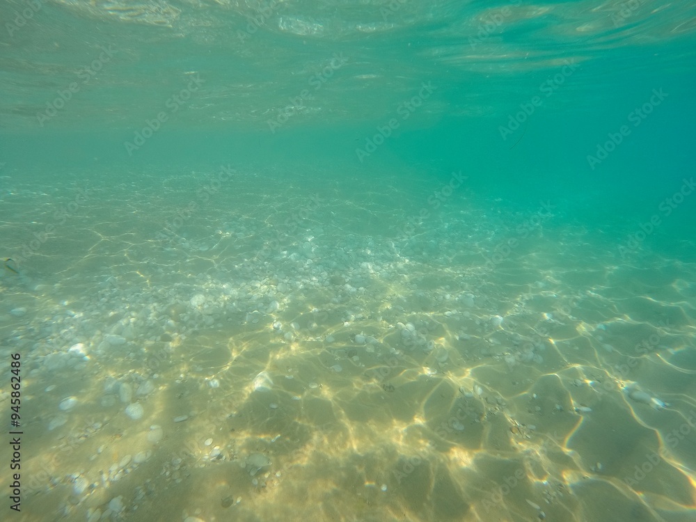 Mediterranean Sea underwater at daylight Mediterranean Sea underwater at daylight
