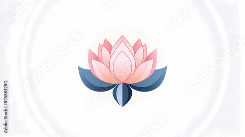 Simple lotus illustration