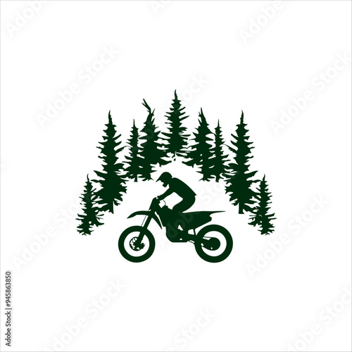 motocross logo designs illustration