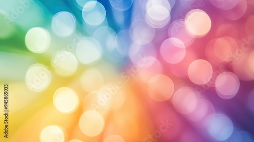 Soft bokeh background with color wheel tones, creating a vibrant yet subtle design.