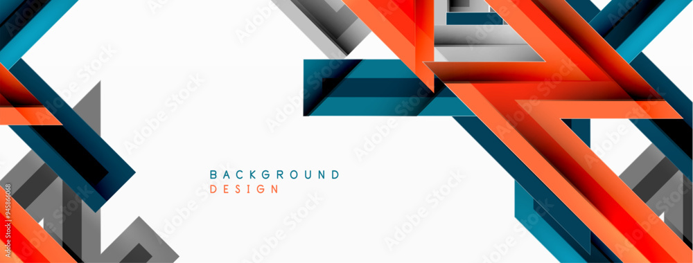 Line zig zag dynamic geometric abstract background. Colorful lines with shadow and light effects, various routes concept. Vector Illustration For Wallpaper, Banner, Background, Card Line zig zag dynamic geometric abstract background. Colorful lines with shadow and light effects, various routes concept. Vector Illustration For Wallpaper, Banner, Background, Card