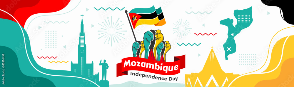 Obraz premium Mozambique banner