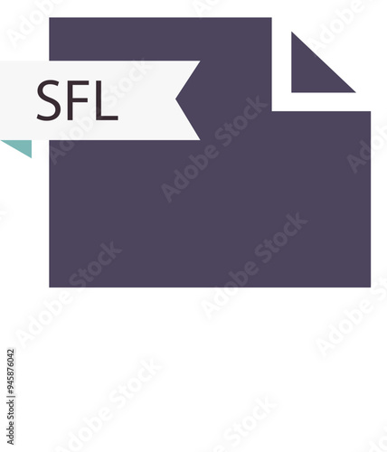 SFL File format icon roe color fill