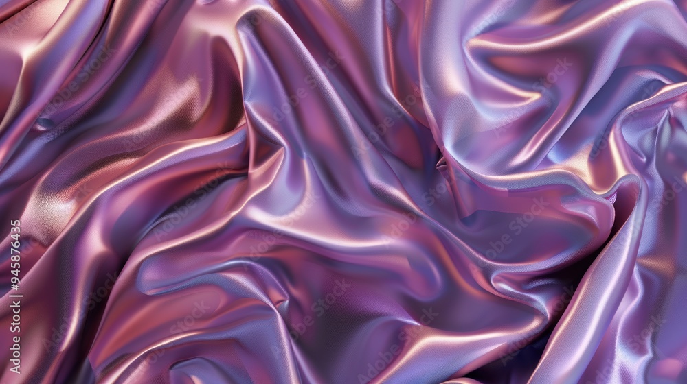 Fototapeta premium Abstract Purple Satin Fabric