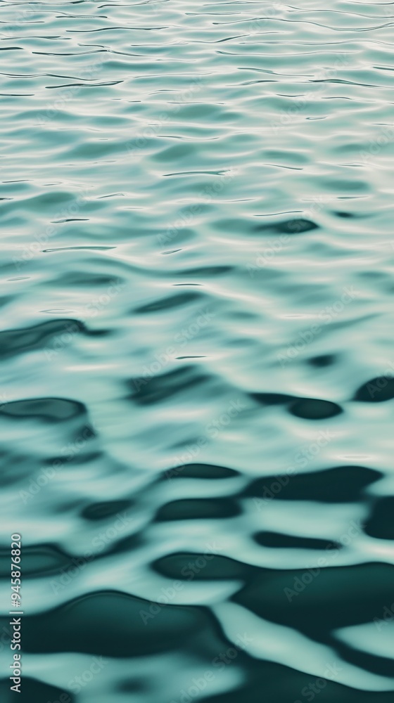 Fototapeta premium Abstract blue background with smooth lines and waves. Blue water surface background 