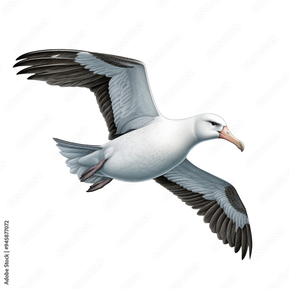 Obraz premium Antipodean Albatross Clipart Illustration