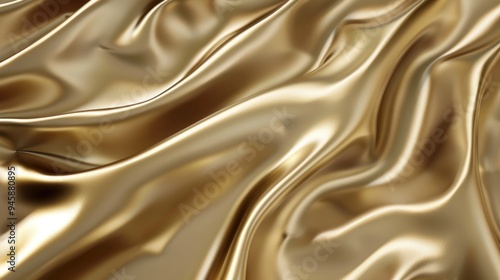 Golden Fabric Drape