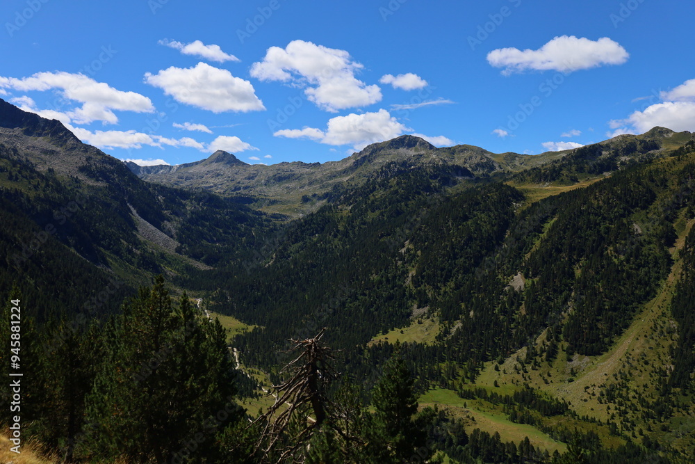 Mountain landscape at Ruda valley in Catalan Pyrenees, Spain Mountain landscape at Ruda valley in Catalan Pyrenees, Spain