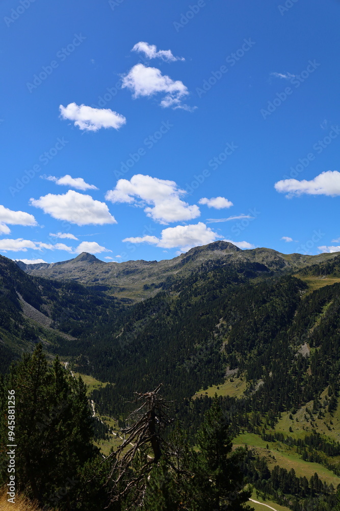 Mountain landscape at Ruda valley in Catalan Pyrenees, Spain Mountain landscape at Ruda valley in Catalan Pyrenees, Spain