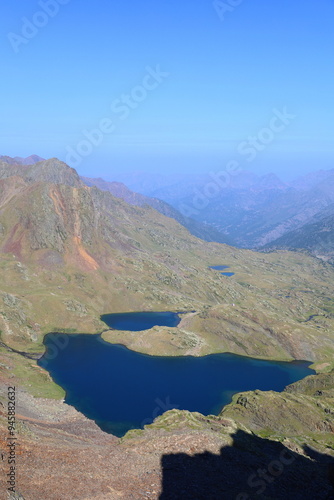 Baiau mountain lake at Alt Pirineu National park, Catalonia, Pyrenees