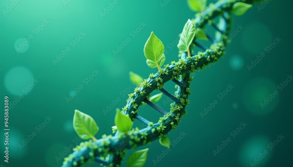 Naklejka premium Natures DNA A twist of life