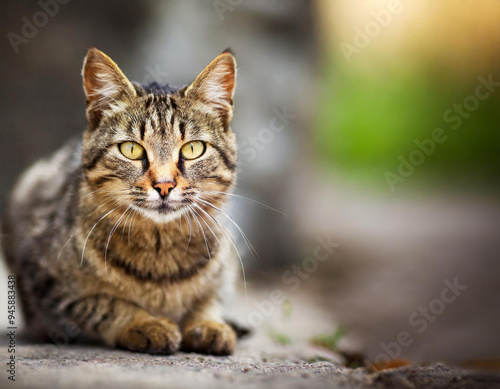 Wallpaper Mural Bezpański kot dachowiec na dworze Torontodigital.ca