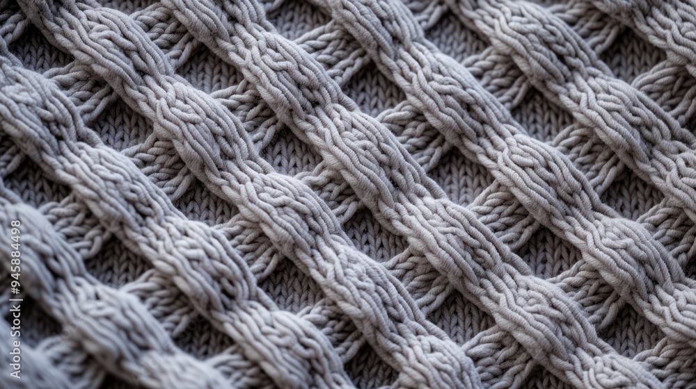 Close-up a knitted fabric with a detailed texture Close-up a knitted fabric with a detailed texture