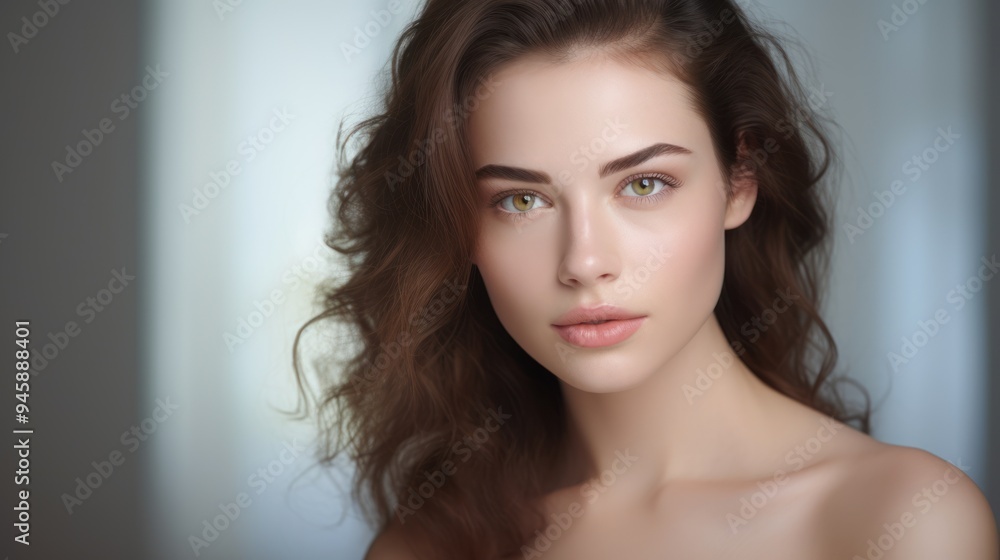 Elegant plump beauty with a beaming expression, Elegant plump beauty with a beaming expression,