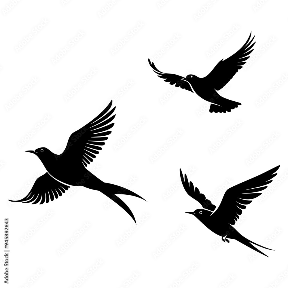 Obraz premium Flock of birds flying