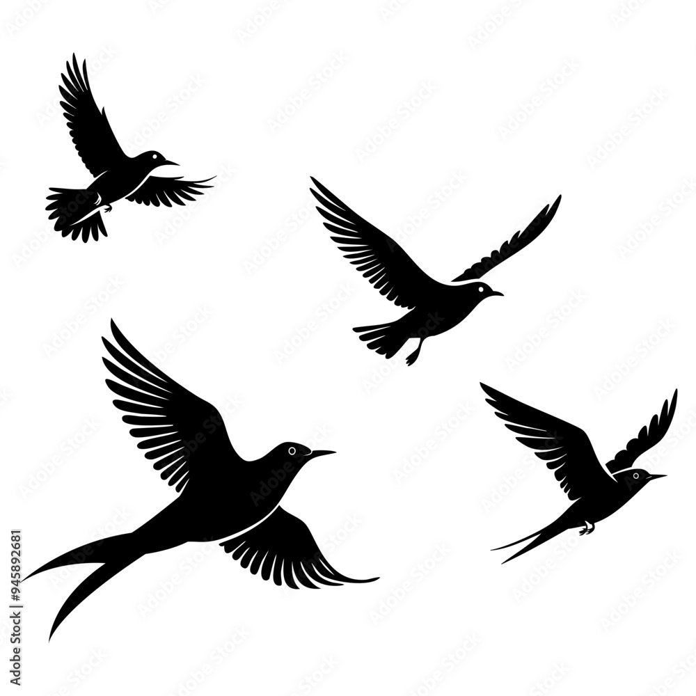 Obraz premium Flock of birds flying