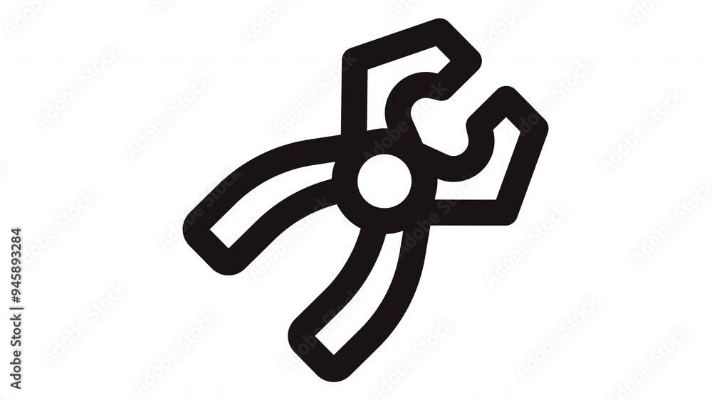 Black and white of pliers, perfect for technical manuals, DIY instructions, workshop tool guides, and mechanical design projects Black and white of pliers, perfect for technical manuals, DIY instructions, workshop tool guides, and mechanical design projects