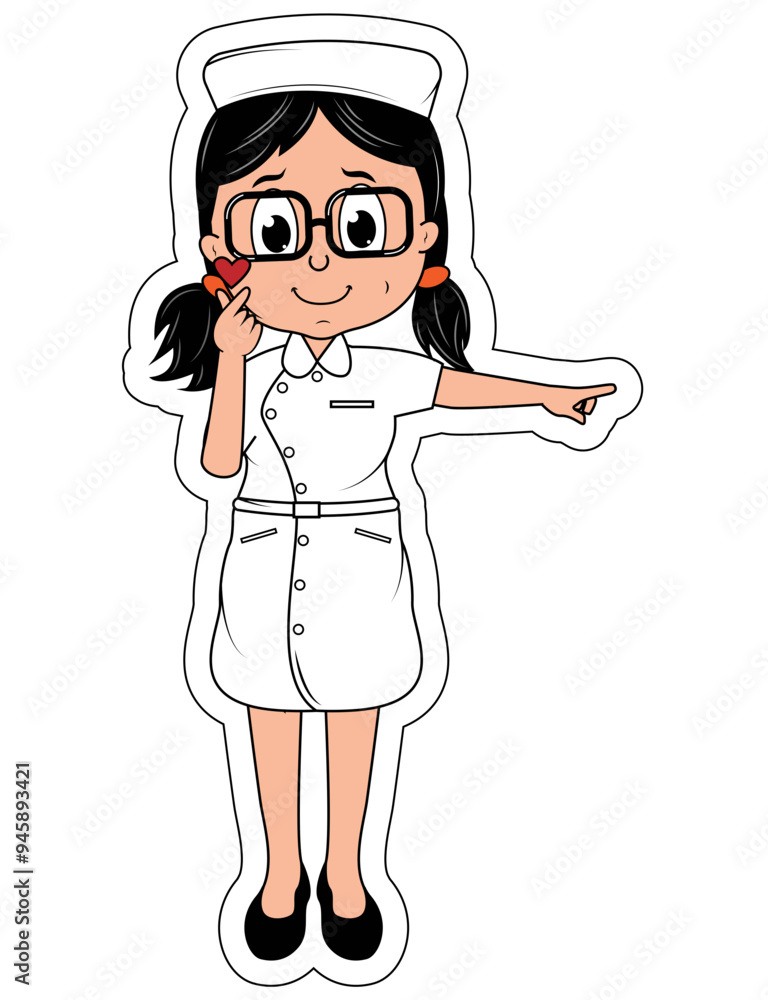 Little Nurse Cartoon Little Nurse Cartoon
