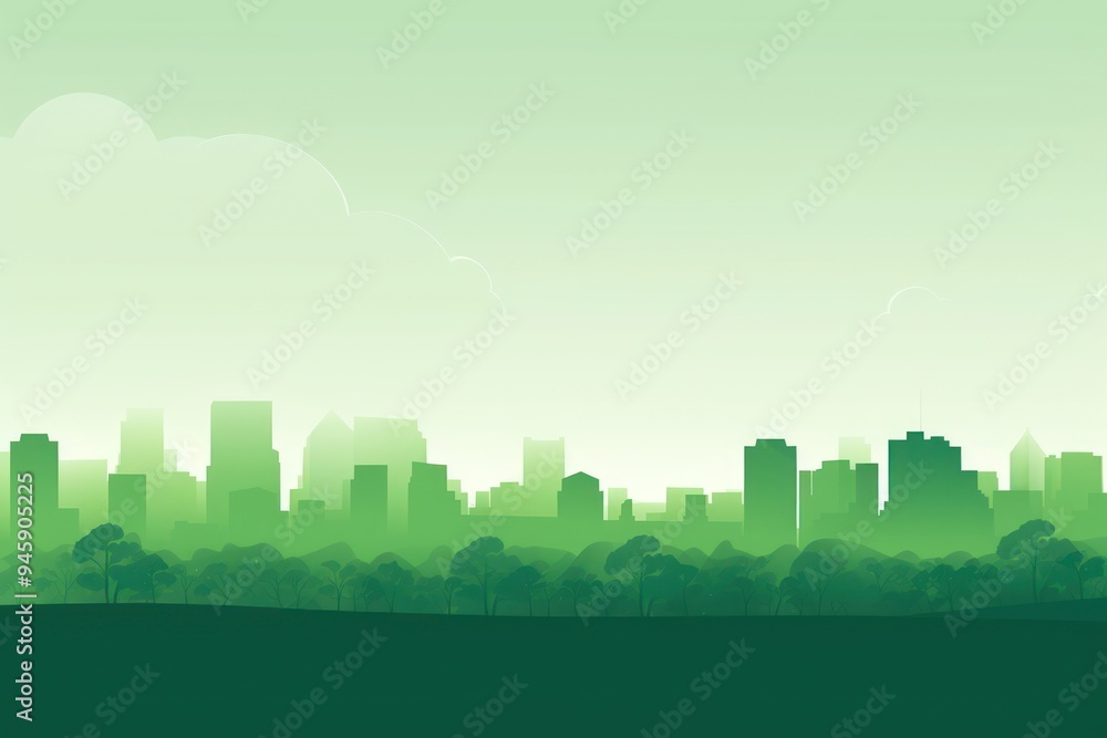 Fototapeta premium Green energy urban landscape architecture backgrounds cityscape.