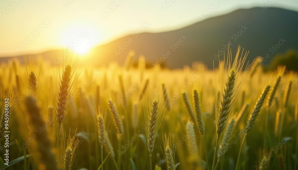 Harvests Hue Golden Fields at Sunrise Harvests Hue Golden Fields at Sunrise