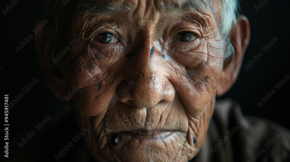 An elderly man from multiple ethnic groups is portrayed, radiating wisdom and calmness in a tranquil indoor setting, reflecting years of life experience. Generative AI An elderly man from multiple ethnic groups is portrayed, radiating wisdom and calmness in a tranquil indoor setting, reflecting years of life experience. Generative AI