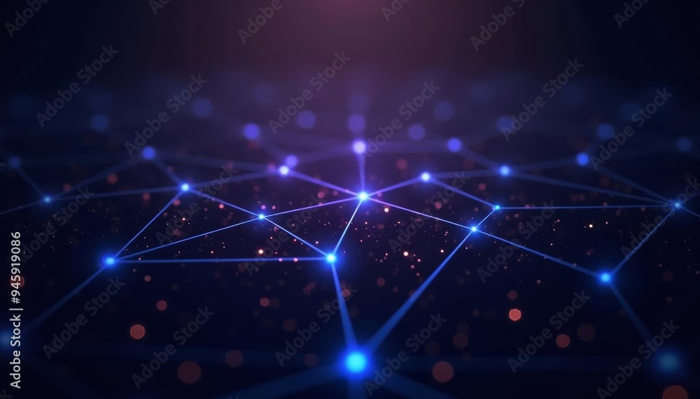 Fototapeta premium Illuminated Network Connecting the Future