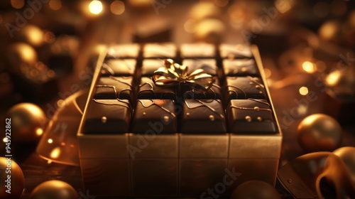 Fototapeta Naklejka Na Ścianę i Meble -  Sweet Chocolate Gift Box